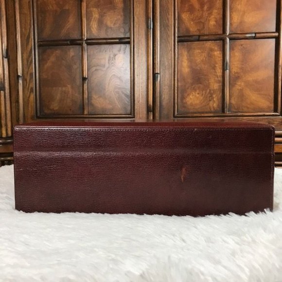 Genuine Italian Leather Cedar Wood Prem. Humidifier Hygrometer Lock Key Humidor - Picture 9 of 16
